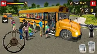 School Coach Bus Driver Transport Game#2- driving simulator-gams - Android games