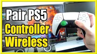 Как подключить контроллер PS5 БЕСПРОВОДНО к PS5 с помощью режима сопряжения BLUETOOTH (быстрый ме...