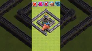 Troops Versus Revenge Tower let's see who will win! #shorts #clashofclans #viral