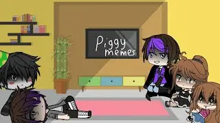 The afton family reacts to piggy memes I forgot Chris😢😢😢