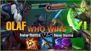 OLAF VS MASTER YI NEW ITEMS CHALLENGE | WHO WINS ? | JUNGLE - WILD RIFT MIZO