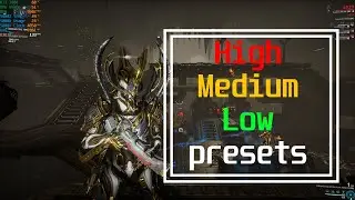 Warframe Maxed out settings {RTX 3080} x {Ryzen 7 5800x} (1440p) (High,Medium,Low setting presets)