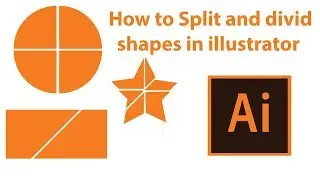 How to Split and cut  Shapes in   Illustrator CC Tutorial for beginner