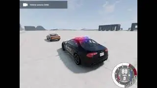 BeamNG drive police chase on Gridmap V2