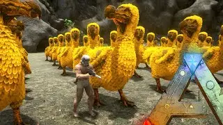 Ark Survival Evolved - GOLDEN DODO ARMY vs WARDEN (Ark Modded Gameplay)