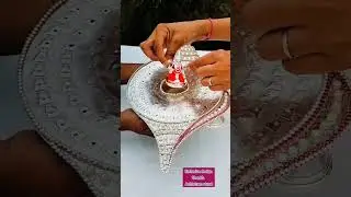 ExclusivePureGerman silver shankhdesign Ashtotram stand for 108 flowers.#lakshmidevi #shanku #silver