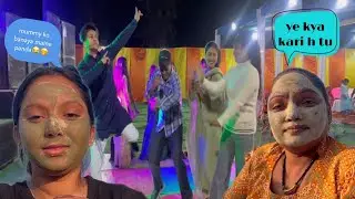 // Mummy ko banaya panda 🐼 // Hum gye Sangeet mai // #Riyaruhivlog // ￼