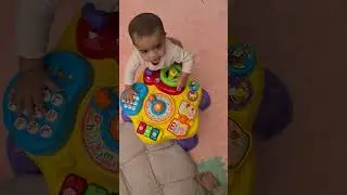 baby playing with Vtech Little Star Activity Table Lights,Sounds Learning Numbers #vlog #baby#shorts