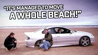 Muscle Car Showdown on a Beach!  | Top Gear Classic