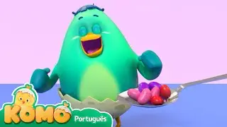 Jogue o doce com a colher! Observe a colher | Observar objetos | Komo curioso