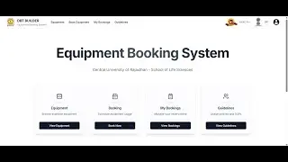 Equipment Booking System