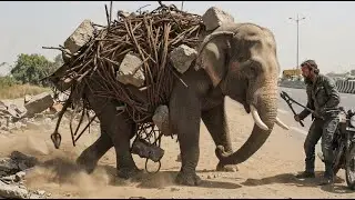 Animal Rescue Elephant Chained to Concrete Block &ndash; Emergency Operation!