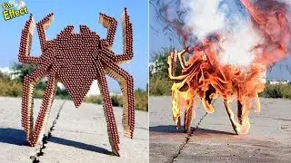 Killer Spider Fire!!! Matches Chain Reaction