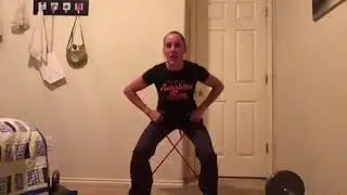 Resistance band travel workout