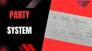Lecture 32 || Party System || #indianpolity #ssc #upsc #indianconstitution #handwrittennotes