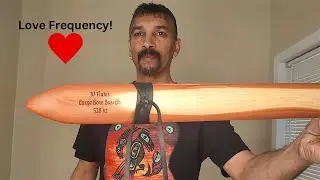 528 hz!! The Frequency of Love!!! Large Bore Bass Bb (B Flat) Native American Flute! JD Flutes......
