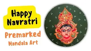 Premarked Coaster Painting Mandala Art | Mandala Art Kit - Artistic Theme