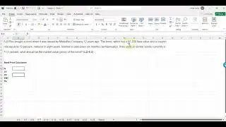 Chapter 6 Problem 9 CFIN7 Excel