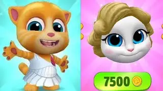 Movie Star Dress & Blonde Hair - My Talking Tom Friends Gameplay Android iOS