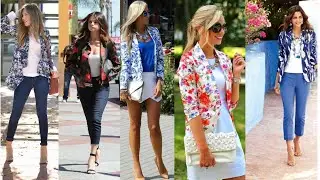 LOOKS CON BLAZERS  FLOREADO PARA LUCIR CON ESTILO COMBINAR TUS BLAZER ESTAMPADO