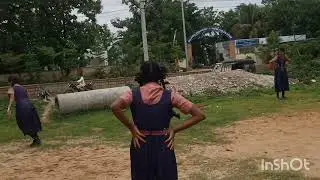 #cricket #girl power hitting cork Ball, 1st time without fear
