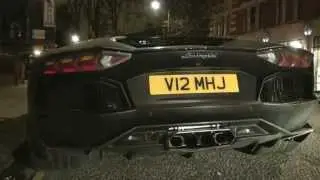 CAPRISTO LAMBORGHINI AVENTADOR- LOUD SOUNDS AND DOWNSHIFTS IN LONDON!
