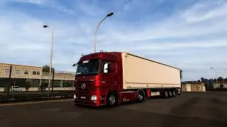 MB Actros MP3 Realistic Driving Euro Truck Simulator 2 Gameplay 4K ETS2-1.52 ProMods/2.72