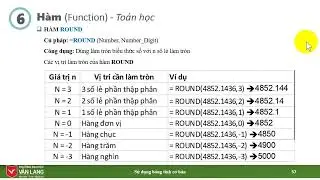 M4 B&agrave;i 10   C&Aacute;CH SỬ DỤNG H&Agrave;M ROUND V&Agrave; RANK TRONG EXCEL Microsoft Office 365