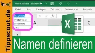 Excel Namen definieren - Zellennamen vergeben [EINFACH]