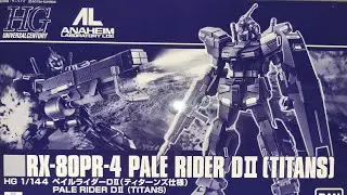 Premium Bandai Gunpla HGUC 1/144 Pale Rider D2 (Titans) Unboxing