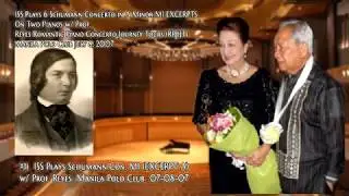 #1)  ISS Plays Schumann Con. M1 (EXCERPT A) w/ Prof. Reyes  Manila Polo Club  07-08-07