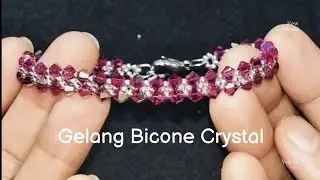 How to Make Crystal Bracelets, Beaded Jewelry, Swarovski Bicone Bracelet Tutorial
