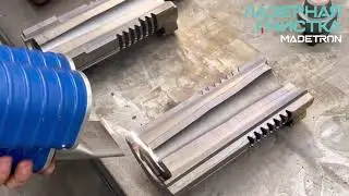 TRON 1000W лазерная очистка пресс форм для стекла /  Laser cleaning of glass-blowing moulds