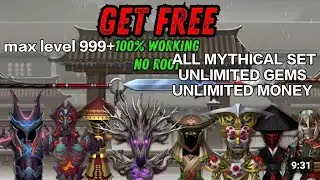 Shadow fight 2 getting all mythical set unlimited gems and money max level #viral video