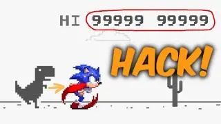 I Hack the chrome dino game to INVINCIBLE mode (speedrun)