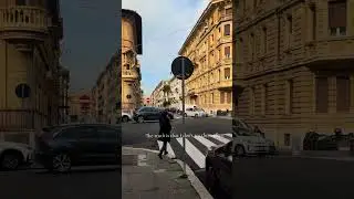 Walking the streets of Rome in the morning ❤️#rome #travelvlog