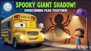 The Spooky Giant Shadow! 🌑👀 Mia & Buster Overcome Fear