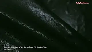 Black Shiny Mystique 4-Way Stretch Foggy Foil Spandex Fabric