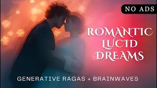 Wet Romantic Lucid Dreams | Ad Free | Black Screen | 10 hr Binaurals and Generative Raga Ambience