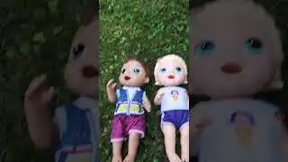 Playing in the Rain 🌧️ #doll #babyalive