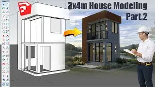 3D House Modeling Part 2 | From White Model to Finished House