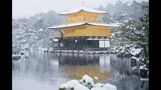 Snowfall at Kinkaku-ji, Kyoto | Golden Pavilion in Winter &ndash; Peaceful & Relaxing Atmosphere