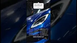 2026 Subaru BRZ in BLUE // Studio Cinematic 🟦 #facts #automobile #viral #viralreels