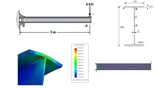 Análisis estático estructural de una viga empotrada / SOLIDWORKS