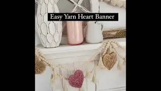 How to Make Yarn Hearts Tutorial/ Yarn DIY/ Easy Valentines Decor