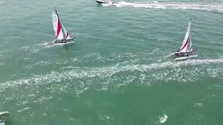 Vue a&eacute;rienne du Cercle de la Voile de Pyla sur Mer