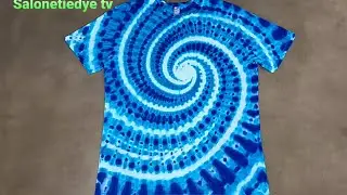 #diy DNA spiral, blue dyes variations #spiral tiedye