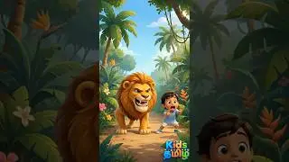 Powerful Lion 🦁 | சிங்கம் | Kids Animal Names in English and Tamil | Learn Animals #Shorts