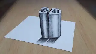 3D letter illusion drawing | Tricky art