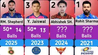 Fastest fifty in IPL History 2008-2026 | सबसे कम Balls मे 50 in IPL 2025 : Fastest century in IPL